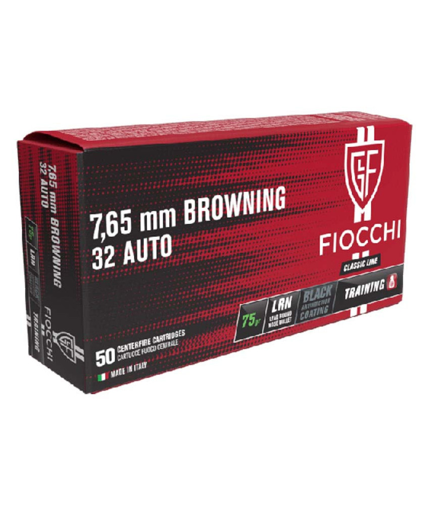 Munición FIOCCHI Classic - 7.65 BROW. - 75 grains - punta de plomo