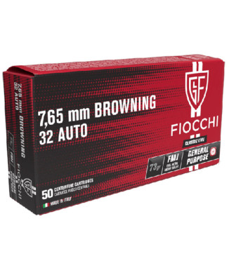 Munición FIOCCHI Classic - 7.65 BROW. - 73 grains - FMJ