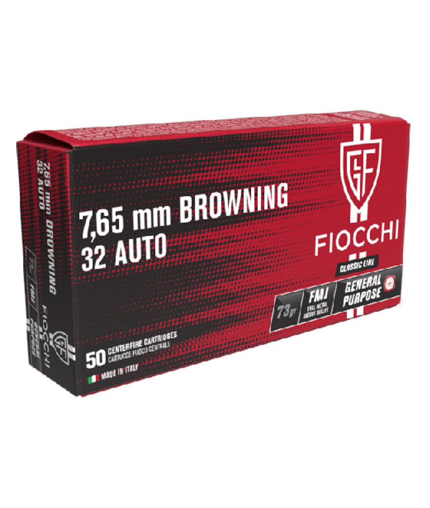 Munición FIOCCHI Classic - 7.65 BROW. - 73 grains - FMJ