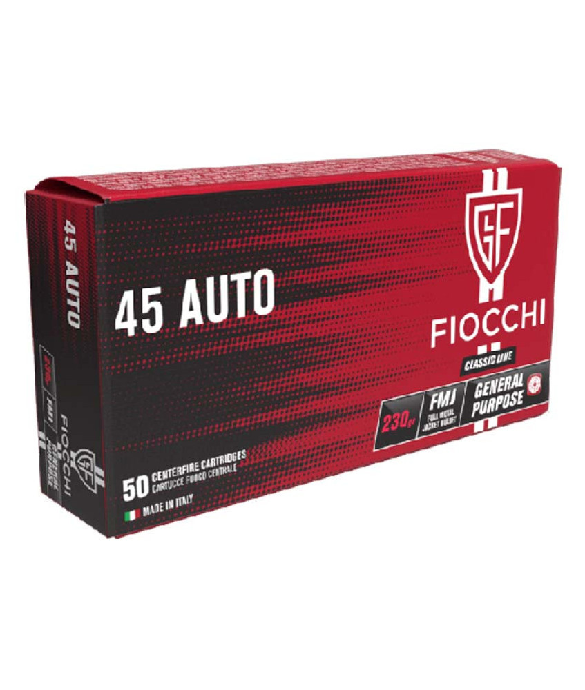 Munición FIOCCHI Classic - 45 ACP - 230 grains - FMJ