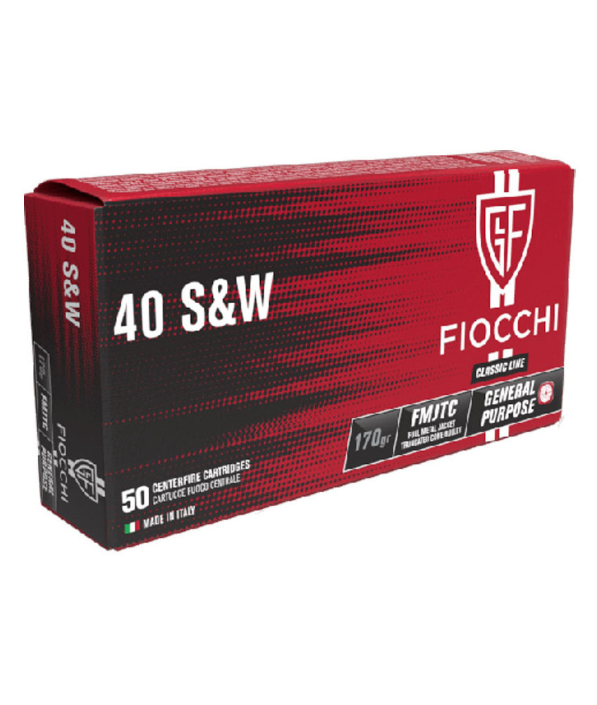 Munición FIOCCHI Classic - 40 S&W - 170 grains - FMJTC