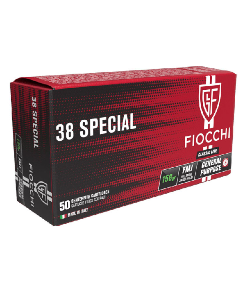 Munición FIOCCHI Classic - 38 S&W Special - 158 grains - punta de plomo