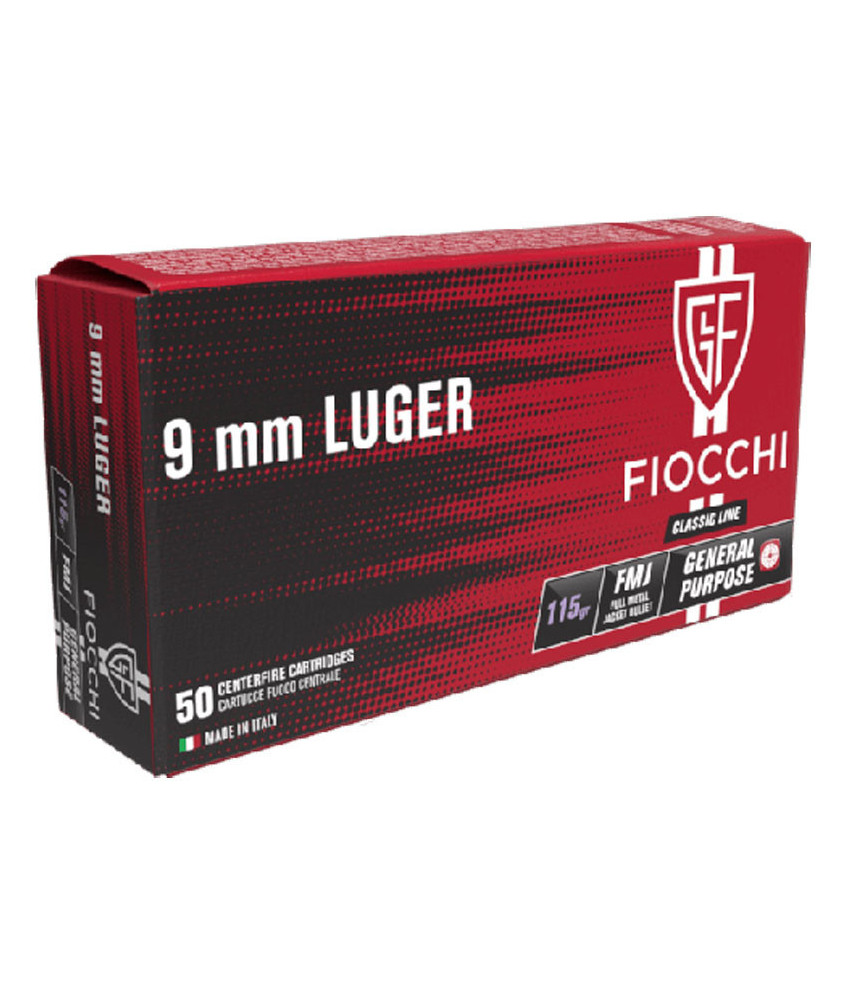Munición FIOCCHI Classic - 9mm. Para. - 115 grains - FMJ