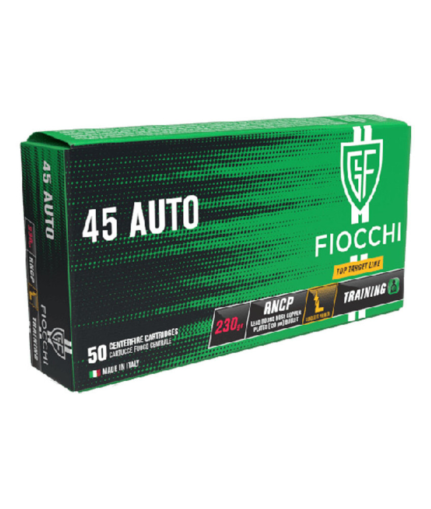 Munición FIOCCHI Top Target - 45 ACP - 230 grains - punta de plomo