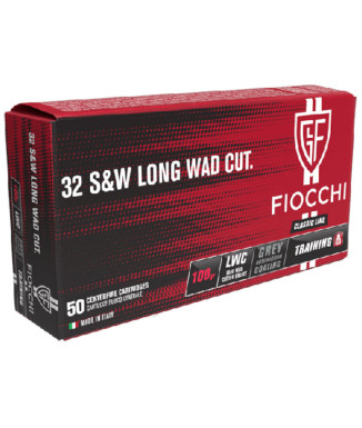 Munición FIOCCHI Classic - 32 WC - 100 grains - punta de plomo