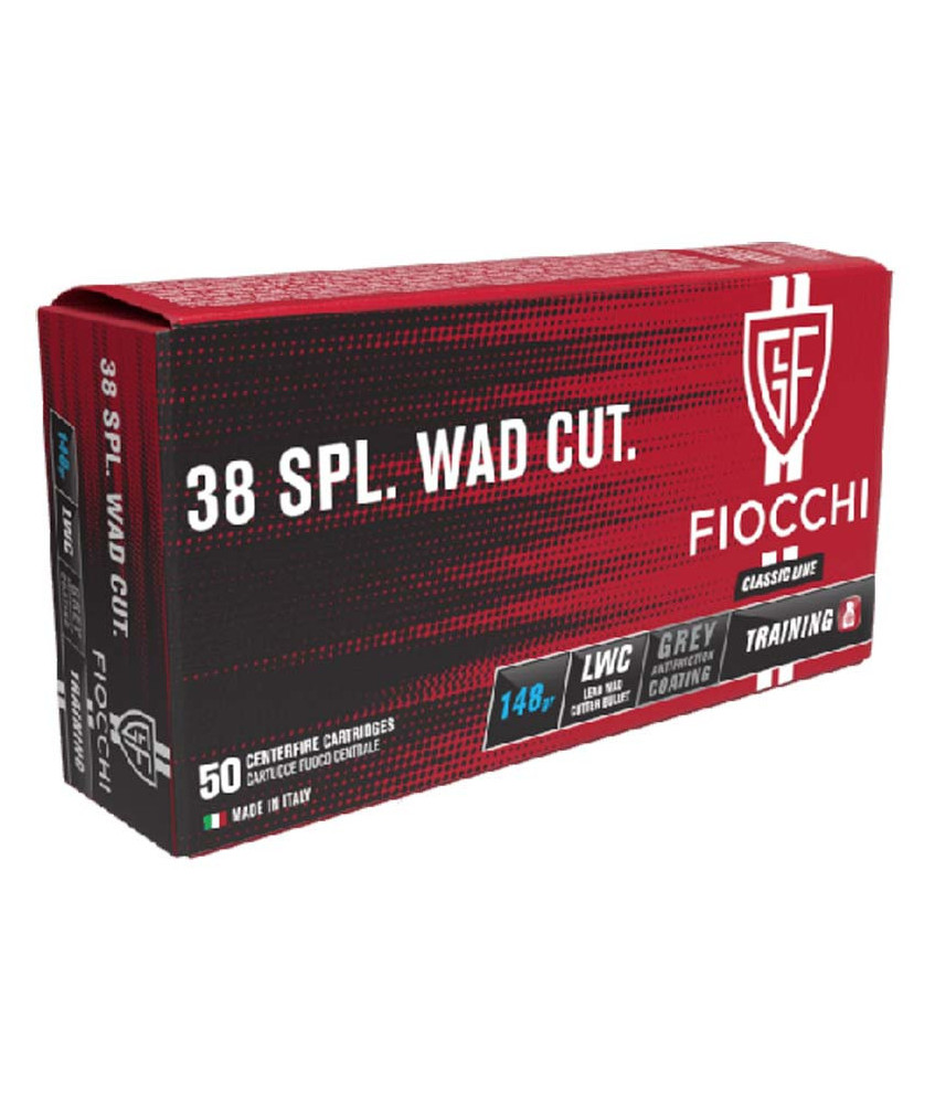 Munición FIOCCHI Classic - 38 WC - 148 grains - punta de plomo