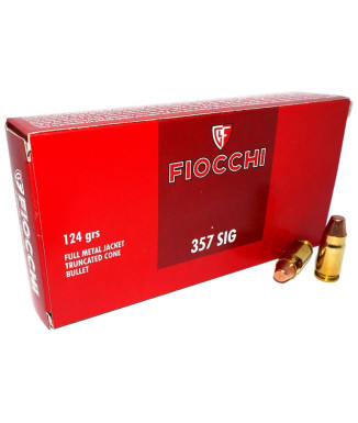 Munición FIOCCHI Classic - 357 SIG - 124 grains - FMJTC