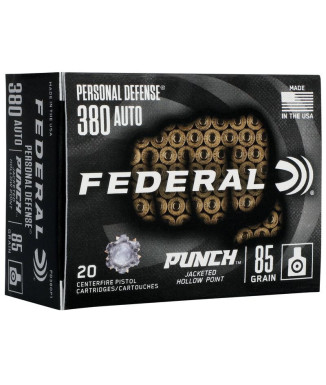 Munición FEDERAL Personal Defense Punch - 9mm. corto - 85 grains - JHP