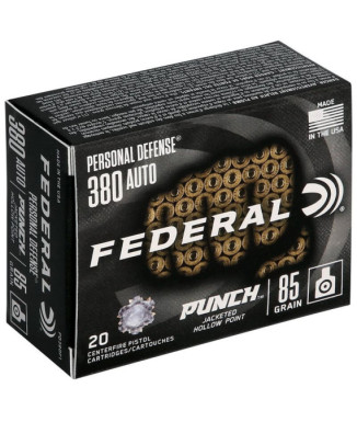 Munición FEDERAL Personal Defense Punch - 9mm. corto - 85 grains - JHP