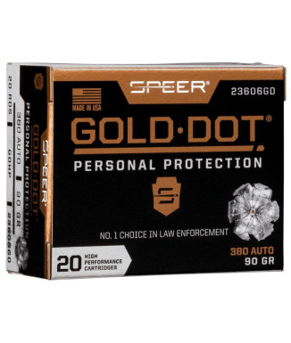 Munición SPEER Gold Dot - 9mm. corto - 90 grains - GDHP