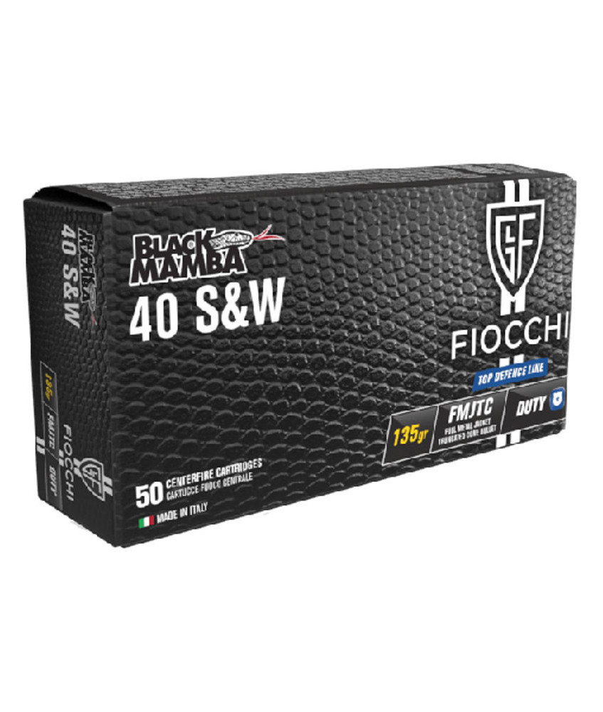 Munición FIOCCHI Top Defence BLACK MAMBA - 40 S&W - 135 grains - FMJTC