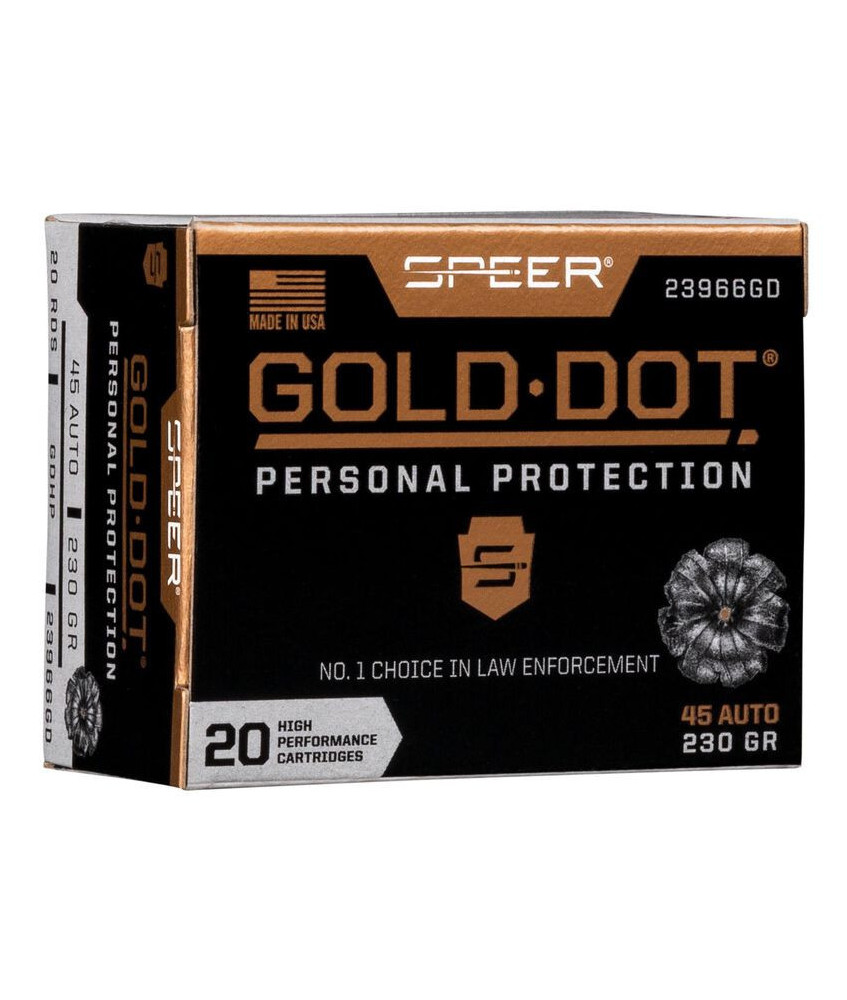 Munición SPEER Gold Dot - 45 ACP - 230 grains - GDHP