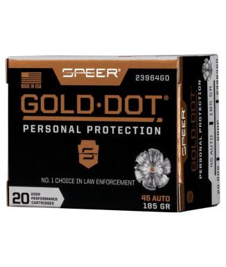 Munición SPEER Gold Dot - 45 ACP - 185 grains - GDHP