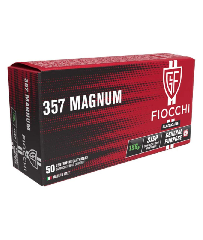 Munición FIOCCHI Classic - 357 Magnum - 158 grains - SJSP