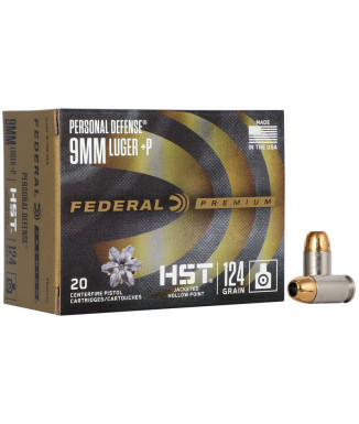 Munición FEDERAL Personal Defense HST - 9mm. +P - 124 grains - JHP