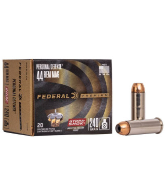 Munición FEDERAL Personal Defense Hydra-Shok - 44 Rem. Mag. - 240 grains - JHP