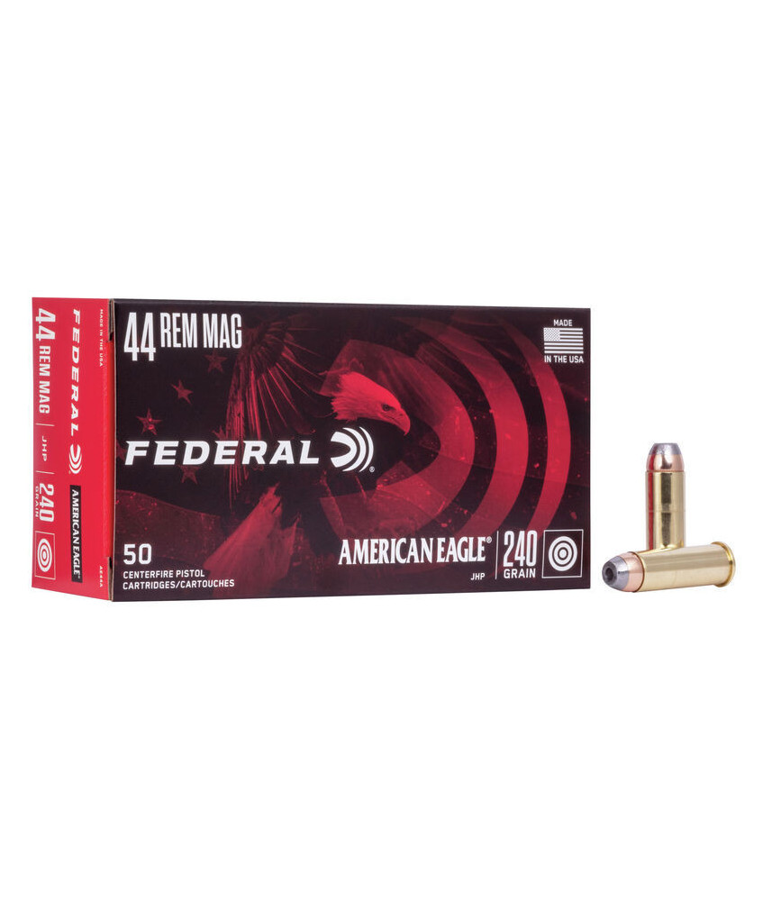 Munición metálica FEDERAL American Eagle - 44 Rem. Mag. - 240 grains - JHP
