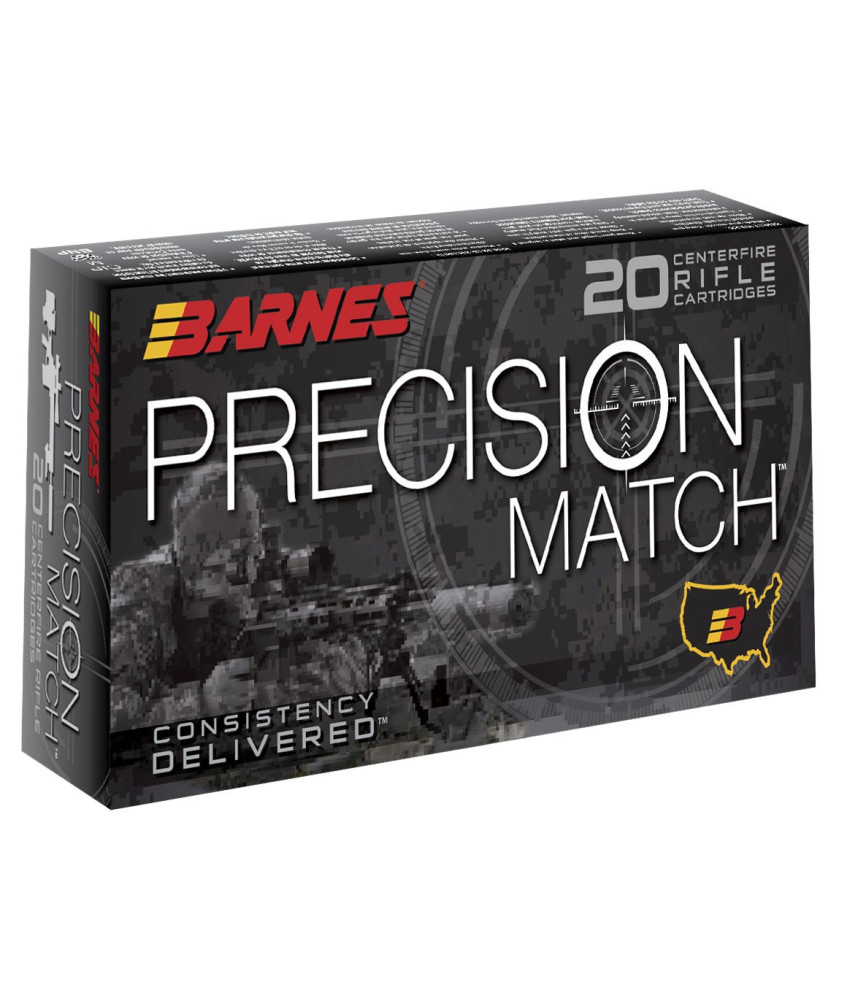 Munición metálica BARNES PRECISION MATCH - 6.5 Creedmoor - 140 grains