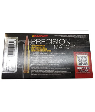 Munición metálica BARNES PRECISION MATCH - 6.5 Creedmoor - 140 grains