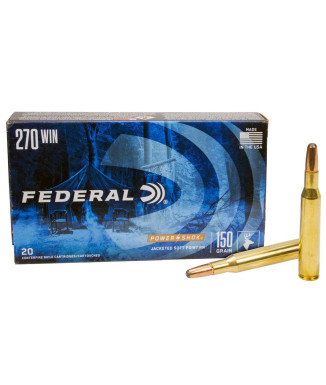 Munición metálica FEDERAL Power-Shok - 270 Win. - 150 grains - SP RN