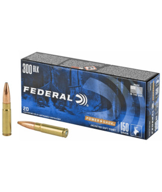 Munición metálica FEDERAL Power-Shok - 300 AAC Blk - 150 grains - SP