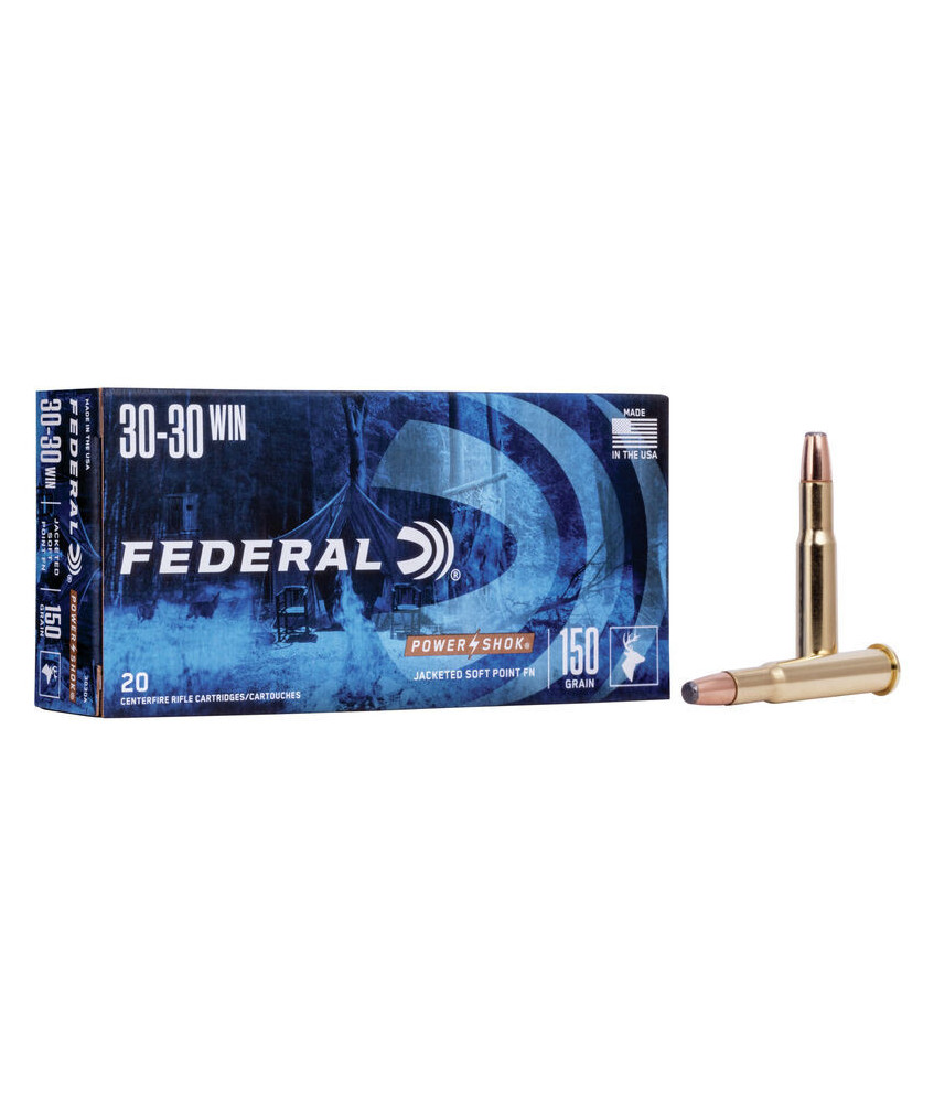Munición metálica FEDERAL Power-Shok - 30-30 Win. - 150 grains - SP FN
