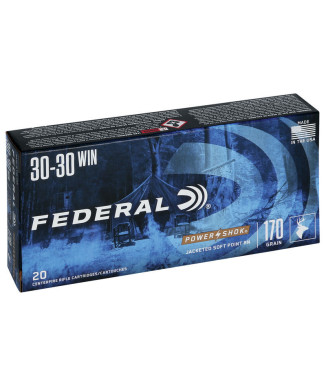 Munición metálica FEDERAL Power-Shok - 30-30 Win. - 170 grains - SP RN