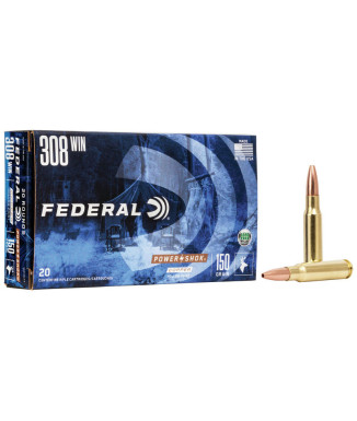 Munición metálica FEDERAL Power-Shok Copper - 308 Win. - 150 grains - HP