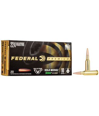 Munición metálica FEDERAL Gold Medal Sierra MatchKing - 224 Valkyrie - 90 grains