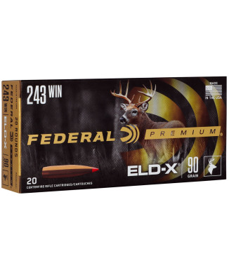 Munición metálica FEDERAL Hornady ELD-X - 243 Win. - 90 grains