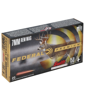 Munición metálica FEDERAL Swift Scirocco II - 7mm. Rem. Mag. - 150 grains
