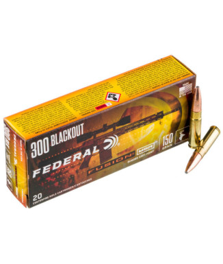 Munición metálica FEDERAL Fusion - 300 AAC Blk - 150 grains