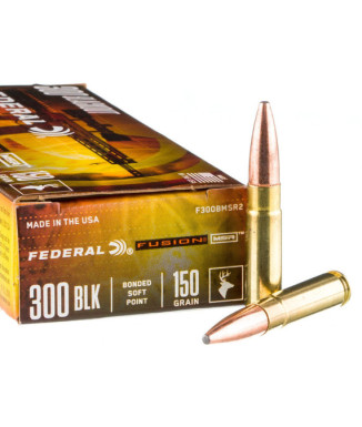 Munición metálica FEDERAL Fusion - 300 AAC Blk - 150 grains