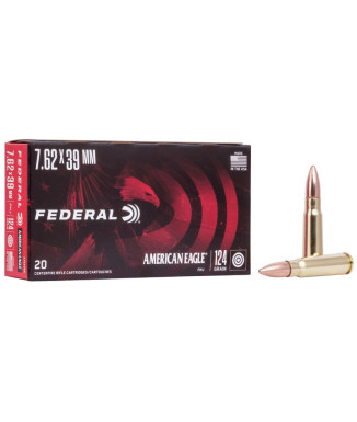 Munición metálica FEDERAL American Eagle - 7.62x39 Soviet...