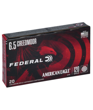 Munición metálica FEDERAL American Eagle - 6.5 Creedmoor - 120 grains - OTM