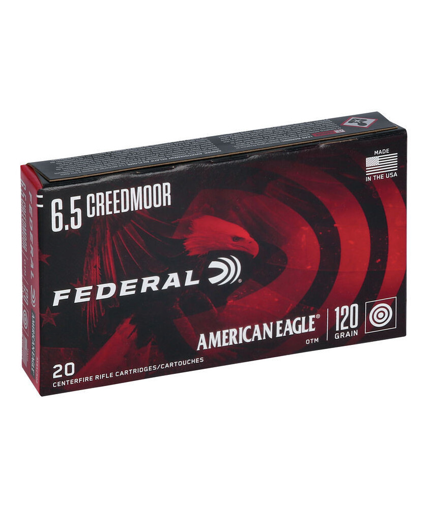 Munición metálica FEDERAL American Eagle - 6.5 Creedmoor - 120 grains - OTM