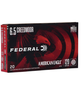 Munición metálica FEDERAL American Eagle - 6.5 Creedmoor - 120 grains - OTM