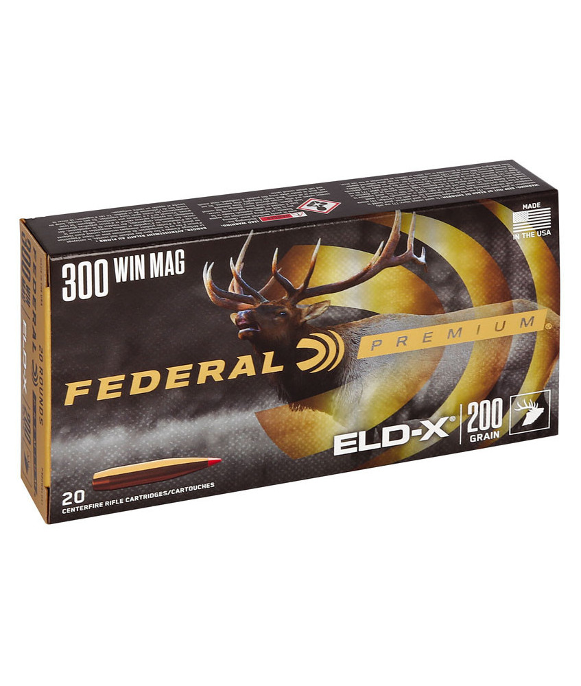 Munición metálica FEDERAL Hornady ELD-X - 300 Win. Mag. - 200 grains
