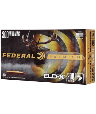 Munición metálica FEDERAL Hornady ELD-X - 300 Win. Mag. - 200 grains