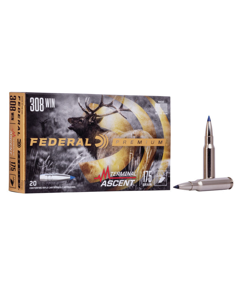 Munición metálica FEDERAL Terminal Ascent - 308 Win. - 175 grains