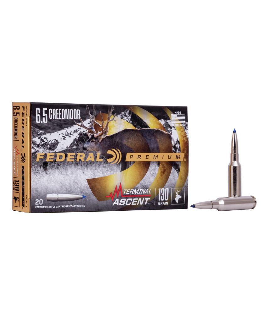 Munición metálica FEDERAL Terminal Ascent - 6.5 Creedmoor - 130 grains