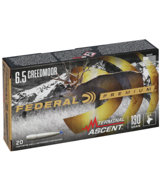 Munición metálica FEDERAL Terminal Ascent - 6.5 Creedmoor - 130 grains