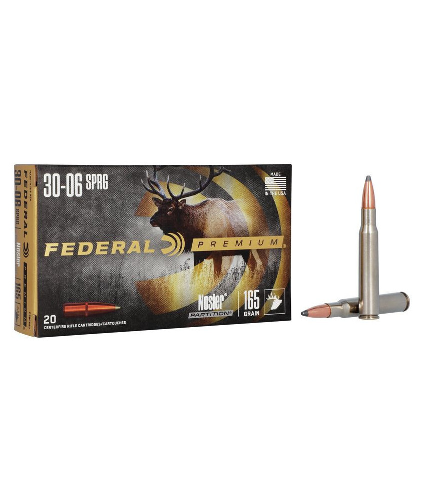 Munición metálica FEDERAL Nosler Partition - 30-06 - 165 grains