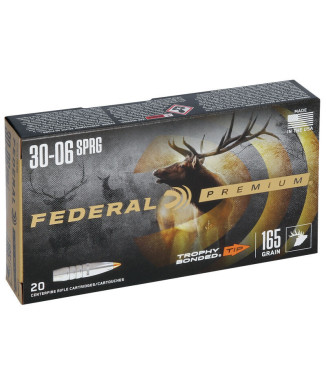 Munición metálica FEDERAL Trophy Bonded Tip - 30-06 - 165 grains