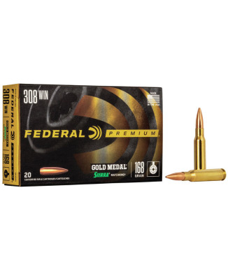Munición metálica FEDERAL Gold Medal Sierra MatchKing - 308 Win. - 168 grains