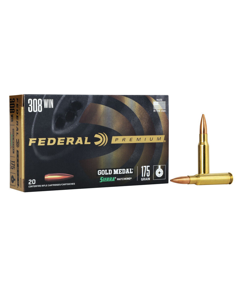 Munición metálica FEDERAL Gold Medal Sierra MatchKing - 308 Win. - 175 grains