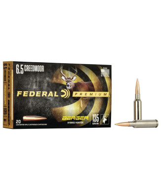 Munición metálica FEDERAL Berger Hibrid Hunter - 6.5 Creedmoor - 135 grains