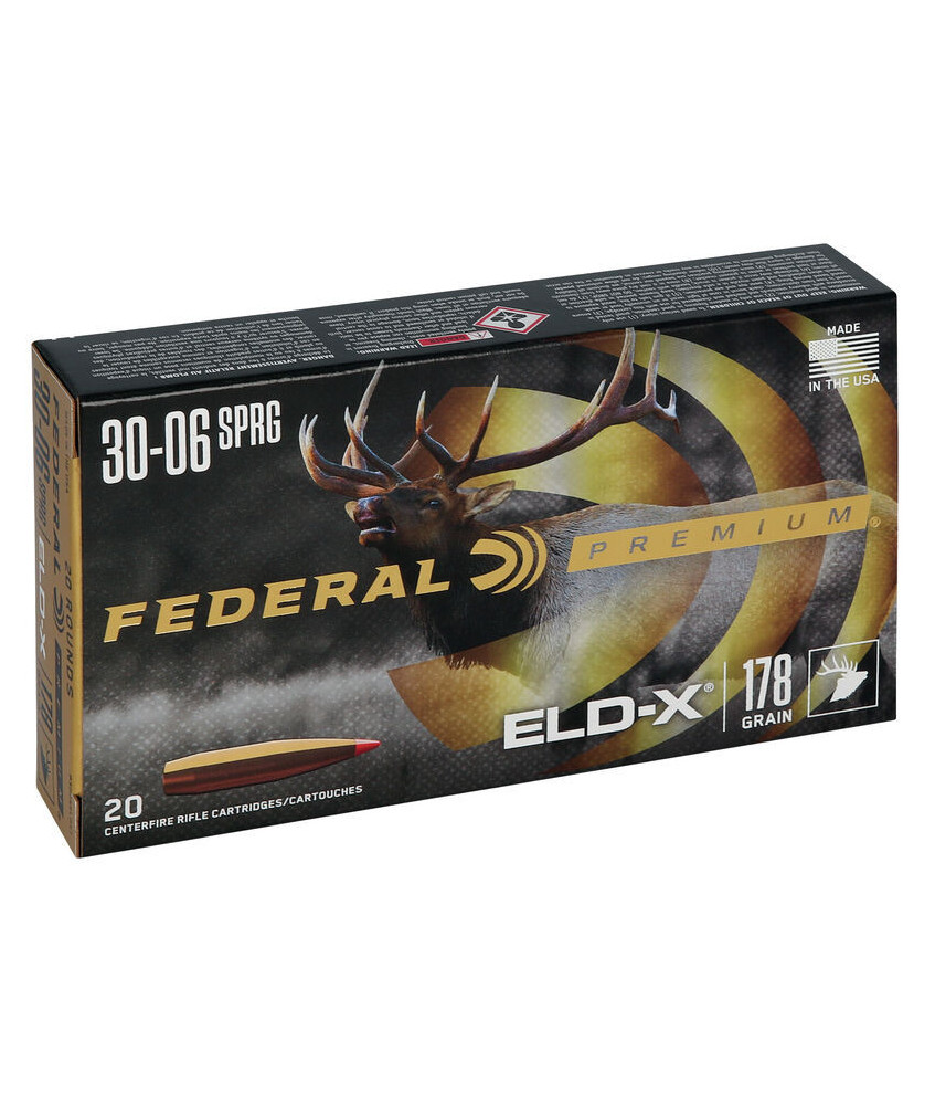 Munición metálica FEDERAL Hornady ELD-X - 30-06 - 178 grains