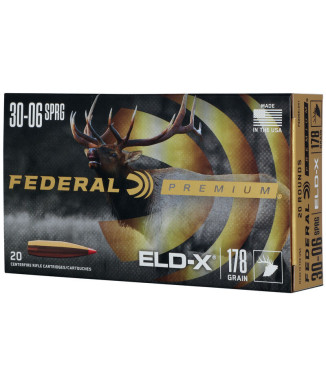 Munición metálica FEDERAL Hornady ELD-X - 30-06 - 178 grains