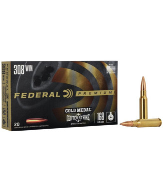 Munición metálica FEDERAL Gold Medal CenterStrike - 308 Win. - 168 grains
